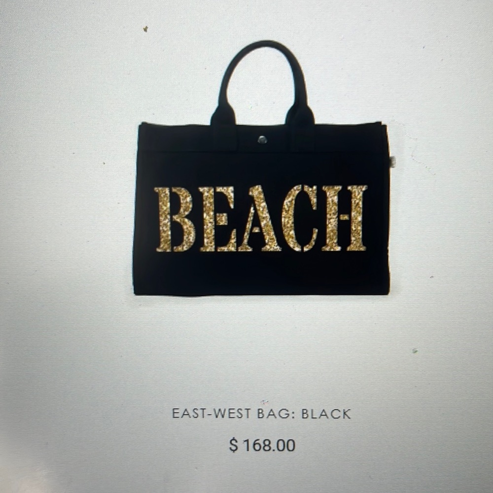 Quilted Koala East West “Beach” Tote in Olive Green.